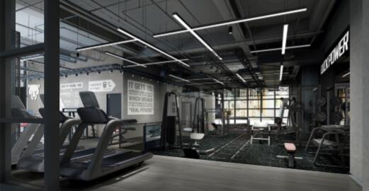 健身房裝修設(shè)計(jì)案例,效果圖效果圖